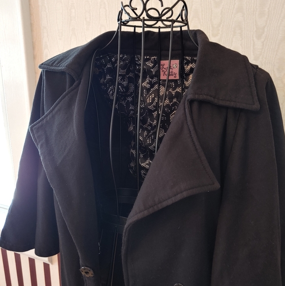 L.A. Kitty Jacket Coat Tomcat Couture Black Size Large - Picture 5 of 12